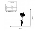 Banksy Girl Balloon Wall Decal Computer Sticker Modern Vinyl Wall Decals